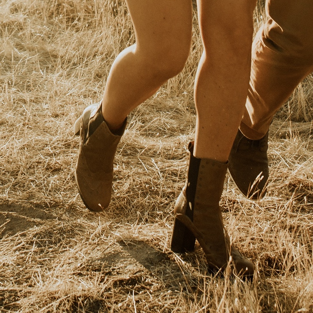 Vintage western heeled ankle boot